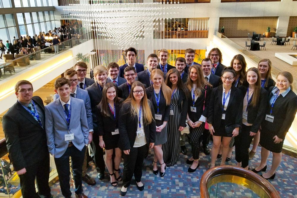 OZARK DECA
Ozark High School DECA students are in Kansas City for the March 11-13 State Career Development Conference. Of the 24 students who competed, Cole Smith, Jerrica Jenkins, Carson Colvin, Garrett Von Becker, Hunter Webb and Adin Lairmore advanced to international competition April 20-25 in Atlanta.